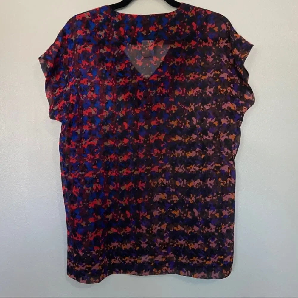 Cabi The Bonus Print Blouse Sheer XS 3248